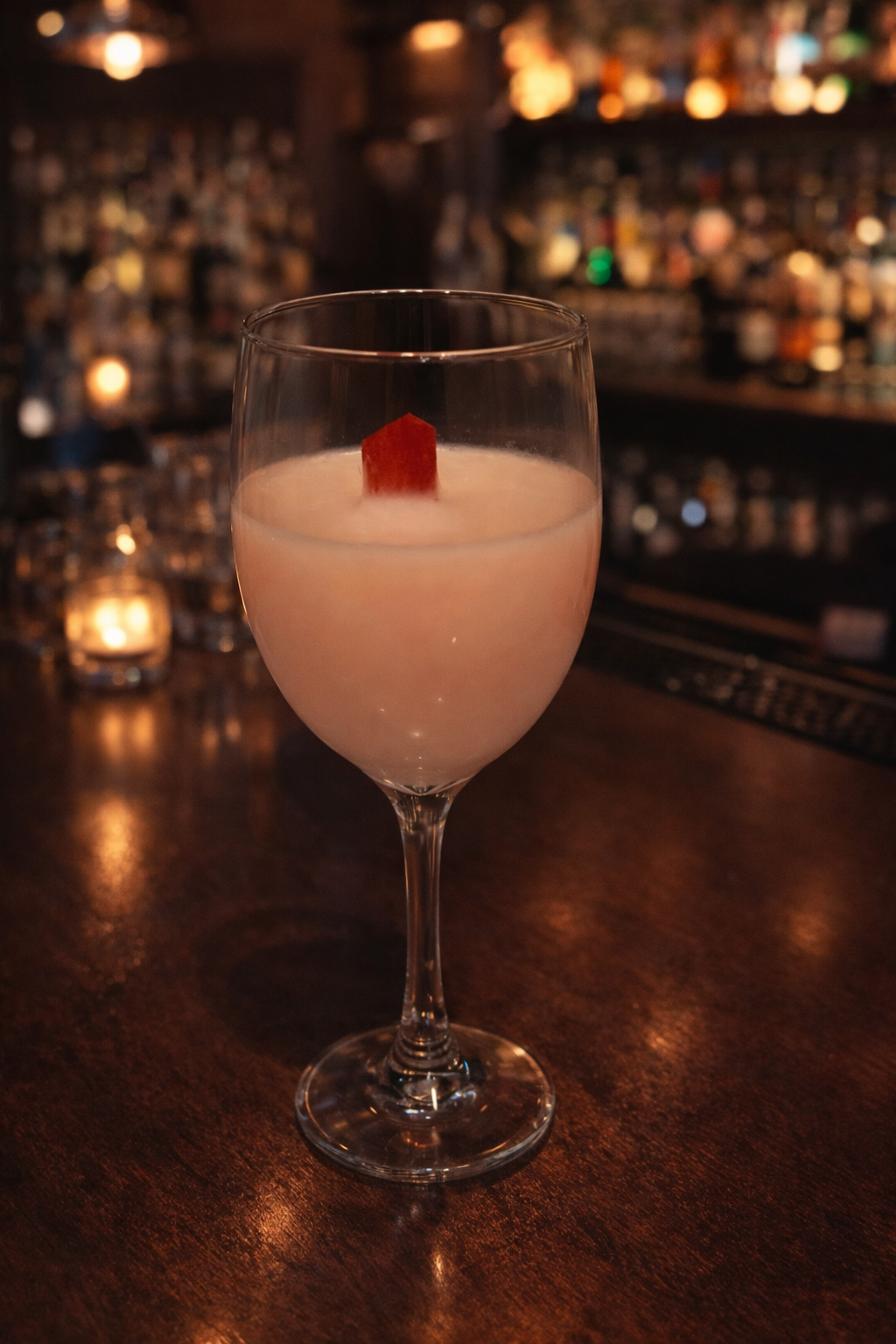 Peach wine candle