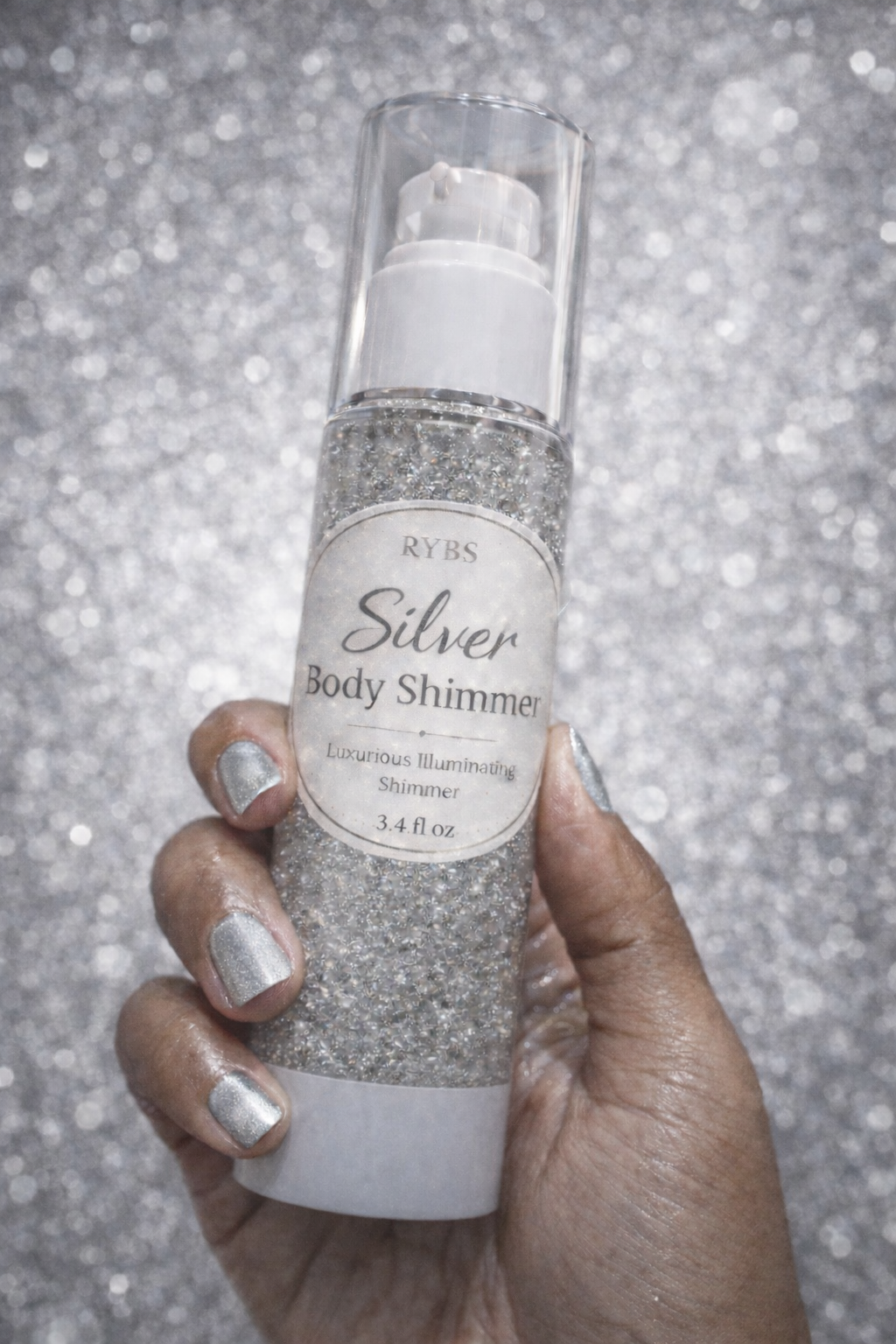Silver Body Shimmer Oil