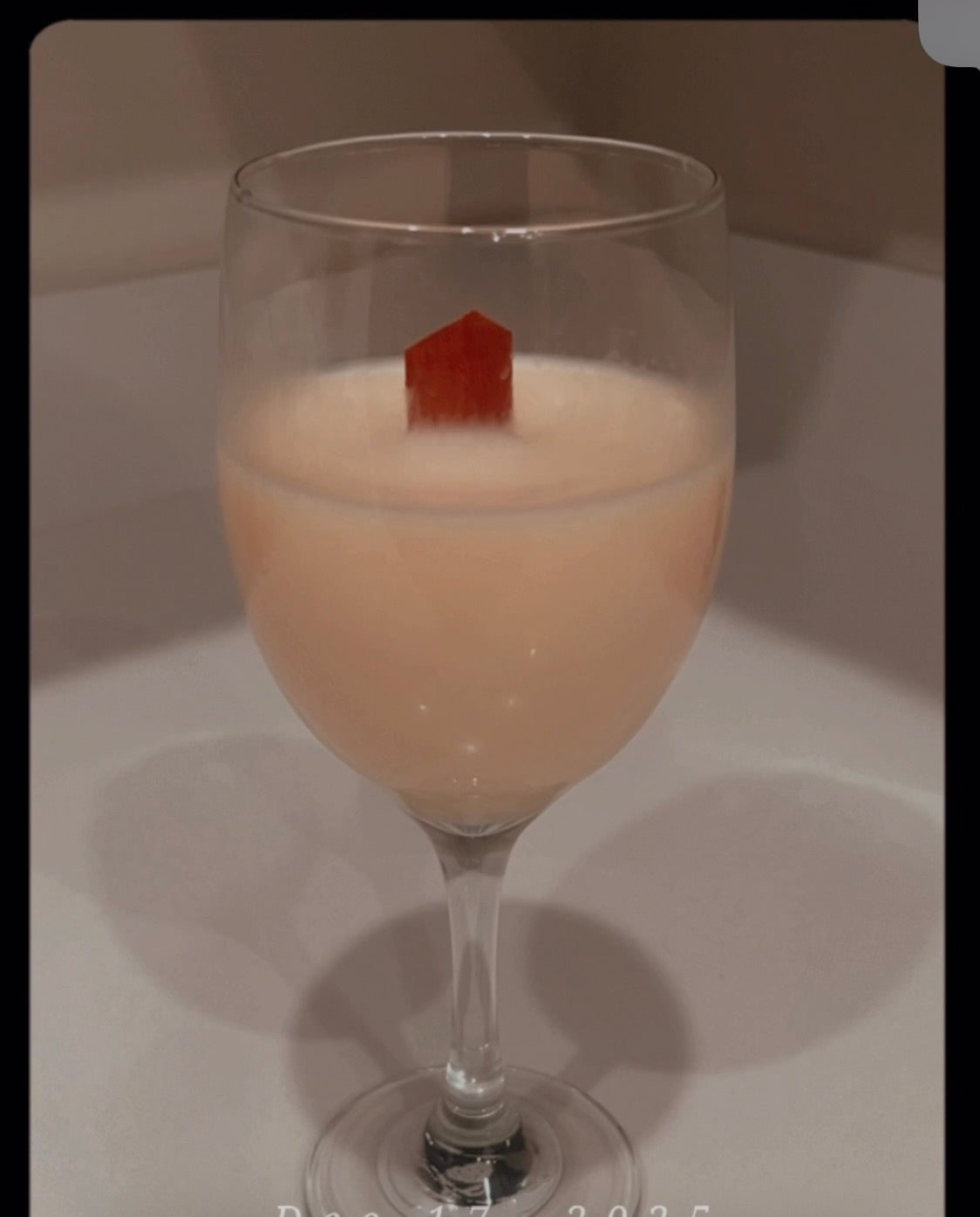 Peach wine candle