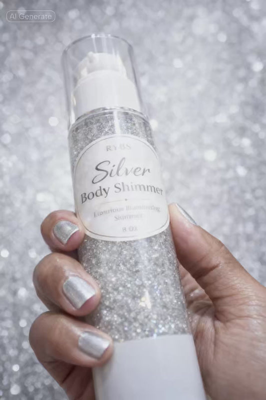 Silver Body Shimmer Oil